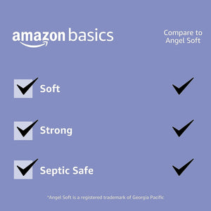 Amazon Basics 2-Ply Toilet Paper, 30 Rolls (5 Packs of 6), White