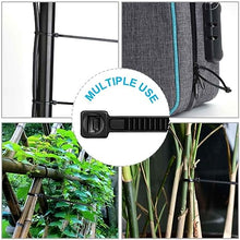 Load image into Gallery viewer, HMROPE 100pcs Cable Zip Ties Heavy Duty 8 Inch, Premium Plastic Wire Ties with 50 Pounds Tensile Strength, Self-Locking Black Nylon Tie Wraps for Indoor and Outdoor