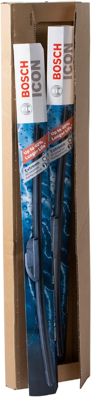 BOSCH 26A16A ICON Beam Wiper Blades - Driver and Passenger Side - Set of 2 Blades (26A & 16A)
