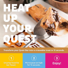 Load image into Gallery viewer, Quest Nutrition Chocolate Chip Cookie Dough Protein Bars, High Protein, Low Carb, Gluten Free, Keto Friendly, 12 Count