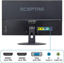 Load image into Gallery viewer, Sceptre 24-inch Professional Thin 1080p LED Monitor 99% sRGB 2x HDMI VGA Build-in Speakers, Machine Black (E248W-19203R Series)