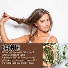 Load image into Gallery viewer, Rice Water For Hair Growth - Infused with Rosemary, Biotin, Vegan Non-Greasy Spray Naturally Thicker, Longer, Softer Hair, Men &amp; Women Hair Spray (Rosemary + Lemongrass, 4 OUNCE)