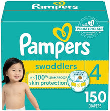 Load image into Gallery viewer, Pampers Swaddlers Diapers Size 4, 150 count - Disposable Diapers