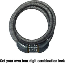 Load image into Gallery viewer, Master Lock Cable Lock, Set Your Own Combination Bike Lock, 6 ft. Long, Black &amp; ORIbox Bike Phone Mount, Motorcycle Handlebar Mount, 360° Rotation Silicone Bicycle Phone Holder
