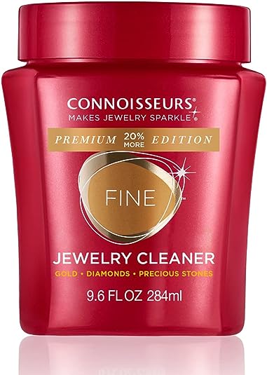 CONNOISSEURS Premium Edition Jewelry Cleaner Solution Pick from Delicate, Fine or Silver Jewelry Cleaner, Value Size