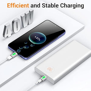 Temdan [4 Pack USB C to USB Adapter,【2*USB-C to USB-A】&【2*USB-A to USB-C】 Female Adapter SuperSpeed Data Transfer & Fast Charging - Compatible with Laptop, PC, Charger -Silver