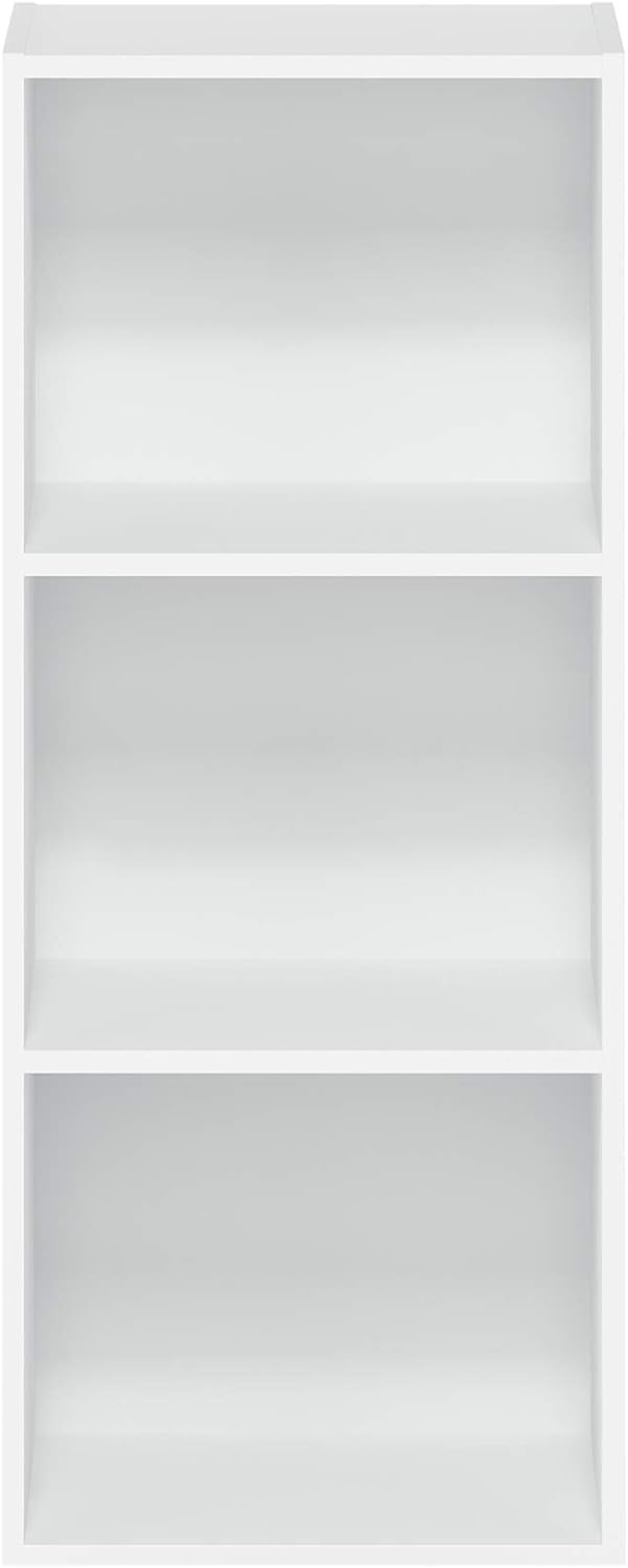 Furinno Luder Bookcase / Book / Storage , 3-Tier, White
