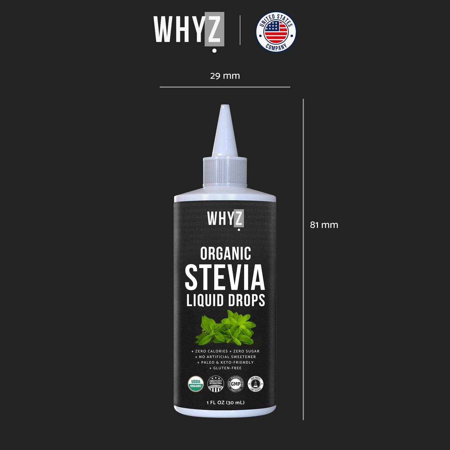 Organic Stevia Liquid Drops Pure Liquid Stevia Extract, Zero Calorie Sweetener for…