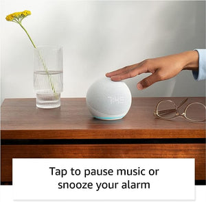 Echo Dot (5th Gen, 2022 release) with clock | Smart speaker with clock and Alexa | Cloud Blue