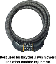 Load image into Gallery viewer, Master Lock Cable Lock, Set Your Own Combination Bike Lock, 6 ft. Long, Black &amp; ORIbox Bike Phone Mount, Motorcycle Handlebar Mount, 360° Rotation Silicone Bicycle Phone Holder