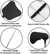 Load image into Gallery viewer, Foxany Telescopic Fly Swatters, Durable Plastic Fly Swatter Heavy Duty Set, Flyswatter with Stainless Steel Handle for Indoor/Outdoor/Classroom (2 Pack)