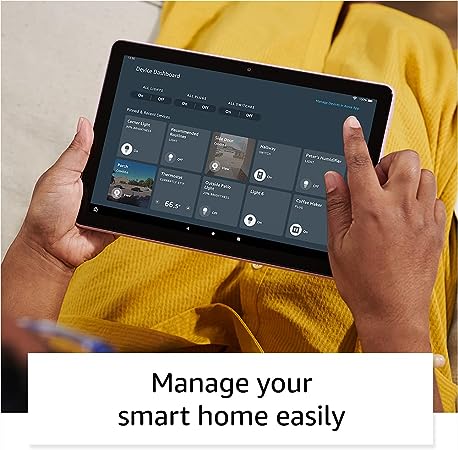 Amazon Fire HD 10 tablet, 10.1", 1080p Full HD, 64 GB, latest model (2021 release), Black