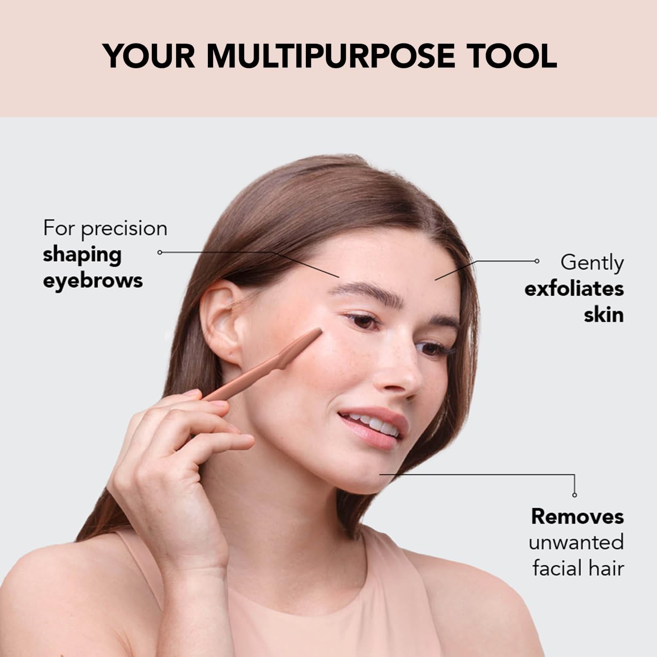 Kitsch Dermaplaning Tool - Face Razors for Women | Eyebrow Razor & Face Shaver for Women | Facial Hair Removal for Women | Dermaplane Razor for Women Face, 12 pc (Terracotta)