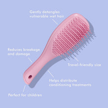 Load image into Gallery viewer, Tangle Teezer The Mini Ultimate Detangling Brush, Dry and Wet Hair Brush Detangler for Traveling and Small Hands, Baby Pink Sparkle