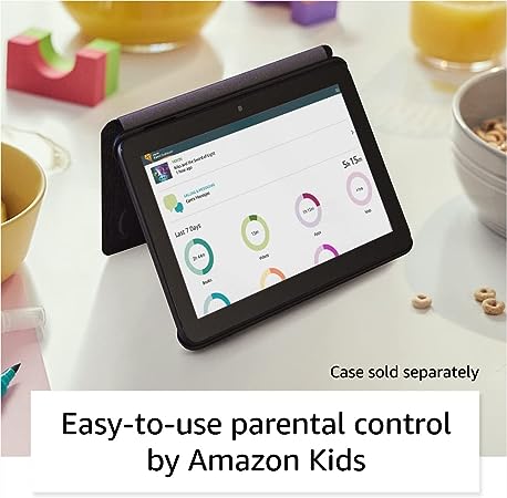 Amazon Fire 7 tablet, 7” display, read and watch, under $60 with 10-hour battery life, (2022 release), 16 GB, Black