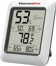 Load image into Gallery viewer, ThermoPro TP50 Digital Hygrometer Indoor Thermometer Room Thermometer and Humidity Gauge with Temperature Monitor