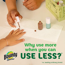 Load image into Gallery viewer, Bounty Quick Size Paper Towels, White, 8 Family Rolls = 20 Regular Rolls (Packaging May Vary)