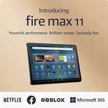 Load image into Gallery viewer, Introducing Amazon Fire Max 11 tablet, our most powerful tablet yet, vivid 11&quot; display, octa-core processor, 4 GB RAM, 14-hour battery life, 64 GB, Gray