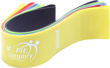 Load image into Gallery viewer, Fit Simplify Resistance Loop Exercise Bands with Instruction Guide and Carry Bag, Set of 5