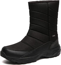 Load image into Gallery viewer, SILENTCARE Mens Winter Mid-Calf Snow Boot Fur Warm Waterproof Slip On Outdoor Athletic