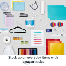 Load image into Gallery viewer, Amazon Basics Slim Velvet, Non-Slip Suit Clothes Hangers, Pack of 100, Black/Silver