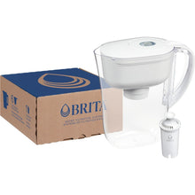 Load image into Gallery viewer, Brita Water Filter Pitcher for Tap and Drinking Water with 1 Standard Filter, Lasts 2 Months, 6-Cup Capacity, BPA Free, White