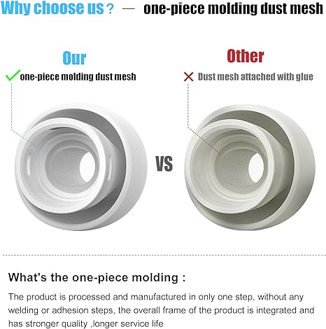 [3 Pairs] Replacement Ear Tips for Airpods Pro and Airpods Pro 2nd Generation with Noise Reduction Hole, Silicone Ear Tips for Airpods Pro with Portable Storage Box and Fit in The Charging Case(S/M/L)