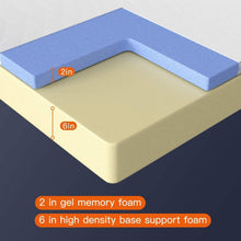 Load image into Gallery viewer, 6/8/10/12 inch Gel Memory Foam Mattress for Cool Sleep &amp; Pressure Relief, Medium Firm Mattresses CertiPUR-US Certified/Bed-in-a-Box/Pressure Relieving (8 in, Full)