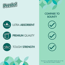 Load image into Gallery viewer, Amazon Brand - Presto! Flex-a-Size Paper Towels, 158 Sheet Huge Roll, 12 Rolls (2 Packs of 6), Equivalent to 38 Regular Rolls, White