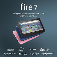 Load image into Gallery viewer, Amazon Fire 7 tablet, 7” display, read and watch, under $60 with 10-hour battery life, (2022 release), 16 GB, Black