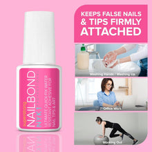Load image into Gallery viewer, Super Strong Nail Glue For Nail Tips, Acrylic Nails and Press On Nails (8ml) NYK1 Nail Bond Brush On Nail Glue For Press On Nails Long Lasting Nail Glue For Acrylic Nails Fake Nails Tips Nail Glue Gel