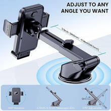 Load image into Gallery viewer, Phone Holder Car Mount for iPhone [Powerful Suction]Phone Mount for Car Dashboard Windshield Air Vent Universal Accessories [Thick Cases Friendly]Automobile Cell Phone Holder Fit for iPhone Smartphone
