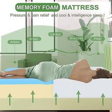 Load image into Gallery viewer, FDW 5 Inch Gel Memory Foam Mattress Medium-Firm Mattress for Pressure Relief &amp; Cooler Sleep Mattress for Kid Adults CertiPUR-US Certified Mattress in a Box,Twin