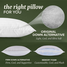 Load image into Gallery viewer, Beckham Hotel Collection Bed Pillows Standard / Queen Size Set of 2 - Down Alternative Bedding Gel Cooling Pillow for Back, Stomach or Side Sleepers