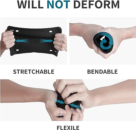 Aujen Silicone License Plate Frames Black, 2 Pack Car License Plate Covers, Universal US Car Black License Plate Holders BracketsRust-Proof, Rattle-Proof, Weather-Proof Car Accessories(Black)