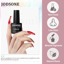 Load image into Gallery viewer, JODSONE 36 PCS Gel Nail Polish Set-32 Colors Gel Polish Kit Base Coat Glossy Matte and Glitter Top Coat Nail Polish Set Green Blue Red Pink Collection Gifts for Women