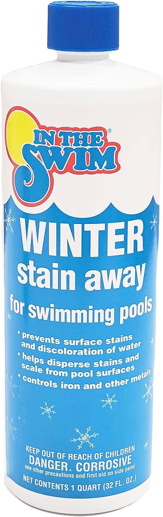 In The Swim Pool Closing Kit - Winterizing Chemicals for Above Ground and In-Ground Pools - Up to 15,000 Gallons Multicolor