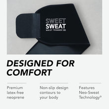 Load image into Gallery viewer, Sweet Sweat Waist Trimmer for Women and Men - Sweat Band Waist Trainer for High-Intensity Training &amp; Workouts, 5 Sizes