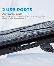 Load image into Gallery viewer, havit HV-F2056 15.6&quot;-17&quot; Laptop Cooler Cooling Pad - Slim Portable USB Powered (3 Fans), Black/Blue