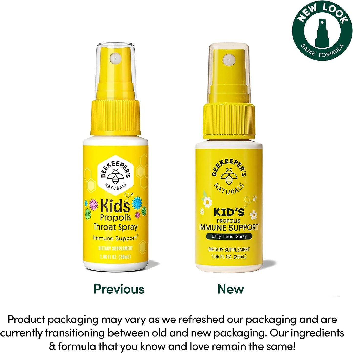 Kids Propolis Throat Spray - Natural Immune Support & Sore Throat Relief - by BEEKEEPER'S NATURALS - Has Antioxidants & Gluten-Free (1.06 oz) Pack of 1 (Kids)