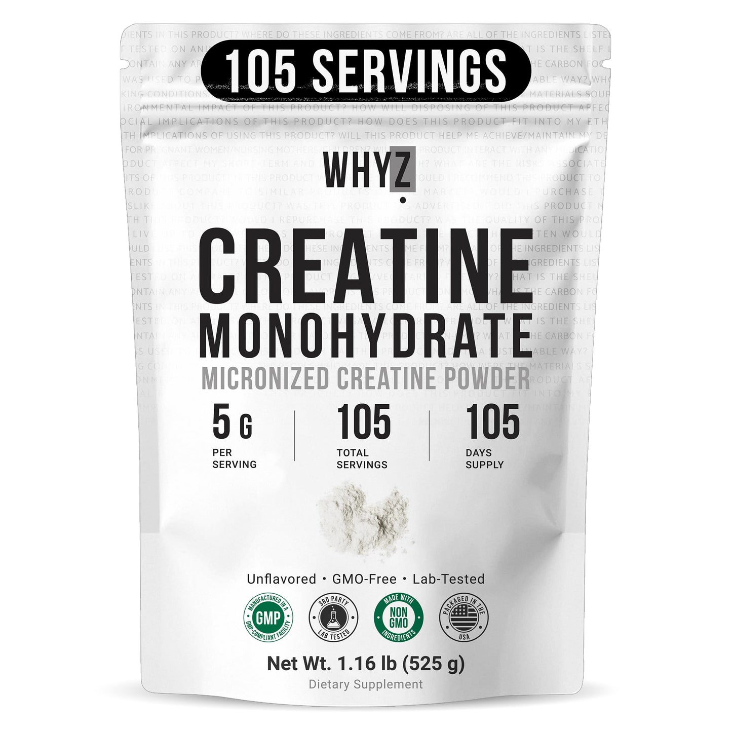 Creatine Monohydrate Powder, Micronized, Unflavored Creatine for Men & Women, Muscle…