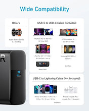 Load image into Gallery viewer, Mac Book Pro Charger, 100W USB C Charger, Anker Compact and Foldable Fast Charger for MacBook Pro, MacBook Air, Samsung Galaxy, iPad Pro, and All USB C Devices, 5 ft USB C to USB C Cable Included