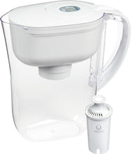 Load image into Gallery viewer, Brita Water Filter Pitcher for Tap and Drinking Water with 1 Standard Filter, Lasts 2 Months, 6-Cup Capacity, BPA Free, White