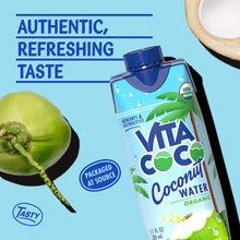 Load image into Gallery viewer, Vita Coco Coconut Water, Pure Organic | Refreshing Coconut Taste | Natural Electrolytes | Vital Nutrients | 11.1 Oz (Pack Of 12)