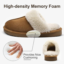 Load image into Gallery viewer, Litfun Women&#39;s Fuzzy Memory Foam Slippers Fluffy Winter House Shoes Indoor and Outdoor