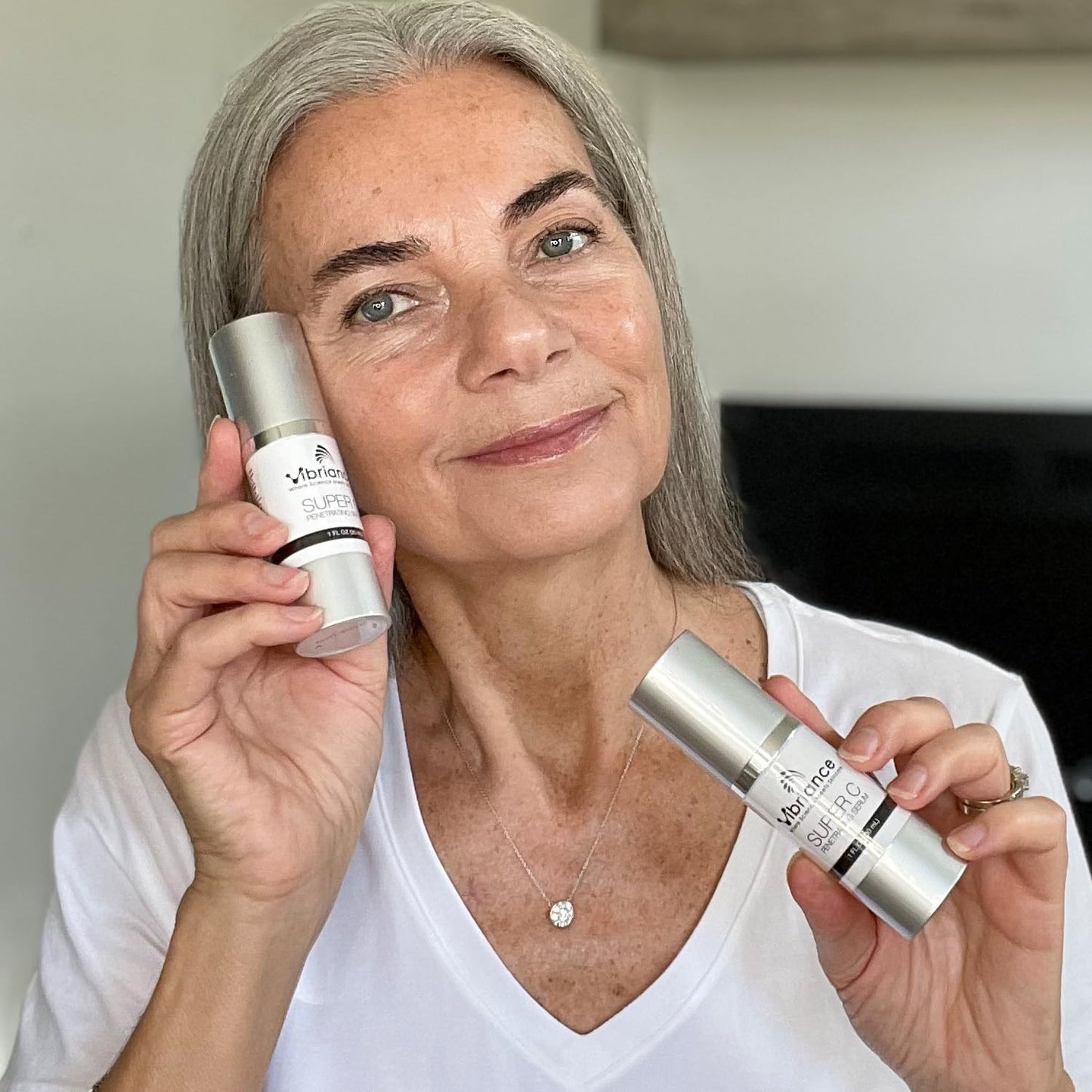 Vibriance Super C Serum for Mature Skin Made in the USA, All-In-One Formula Hydrates, Firms, Lifts, Targets Age Spots, Wrinkles & Smooths Skin, The Original Vitamin C Serum; 1 fl oz (30ml), Pack of 1