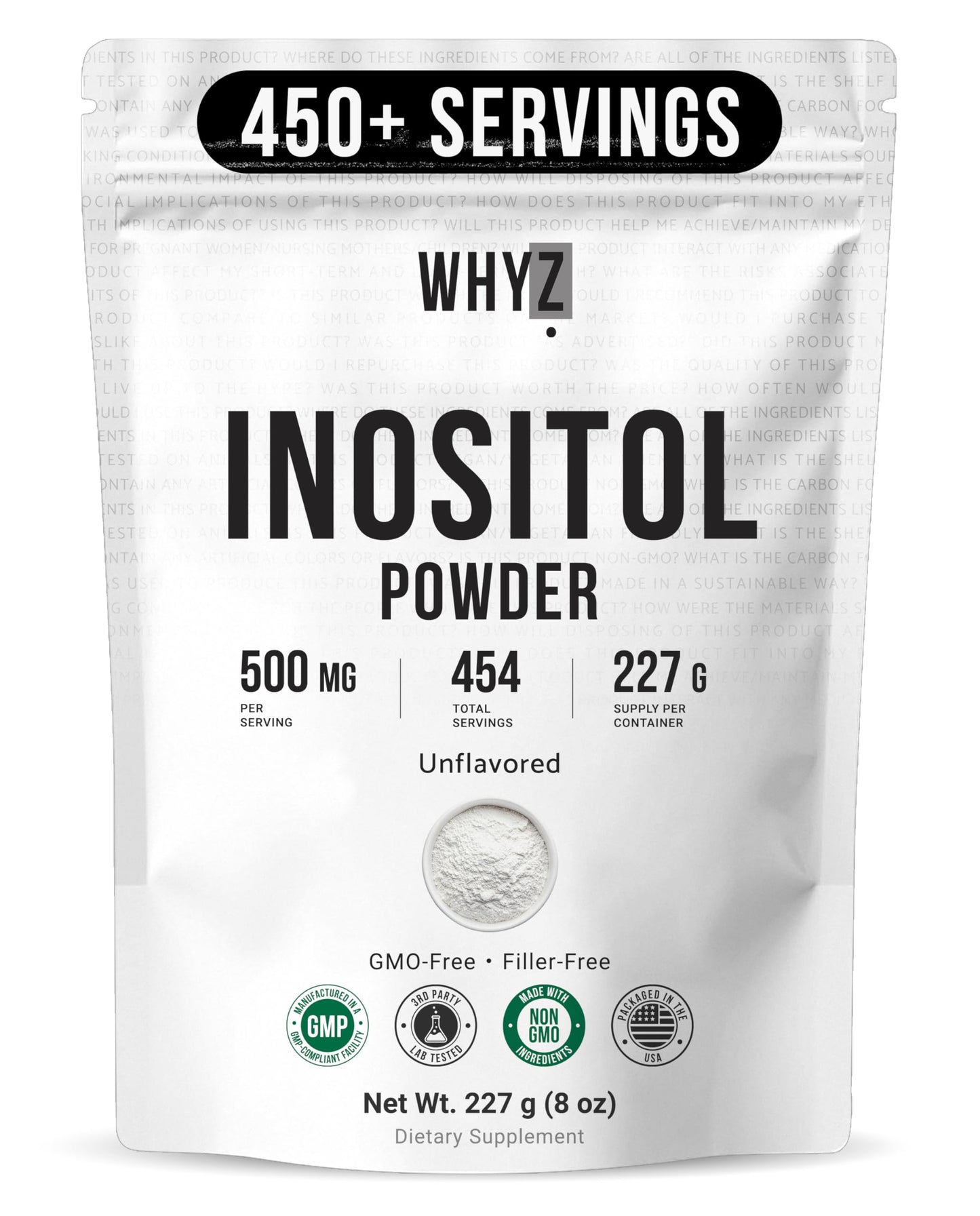 Inositol Powder 8oz, Natural Inositol Supplement for Ovarian Support, Fertility and…