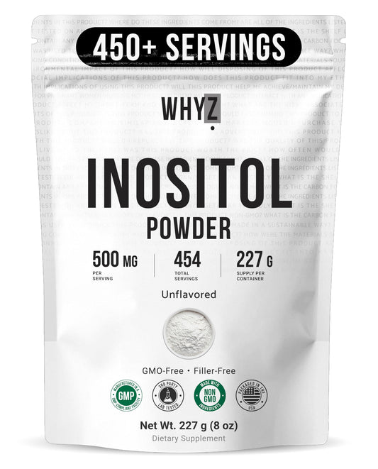 Inositol Powder 8oz, Natural Inositol Supplement for Ovarian Support, Fertility and…