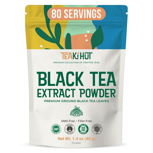 Instant Black Tea Powder 1.4 oz, Pure Black Tea for Hot and Cold Beverages, Refreshing…