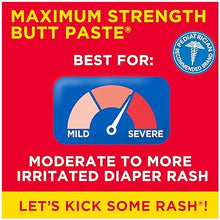 Load image into Gallery viewer, Boudreaux&#39;s Butt Paste Maximum Strength Diaper Rash Cream, Ointment for Baby, 4 oz Tube
